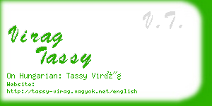 virag tassy business card